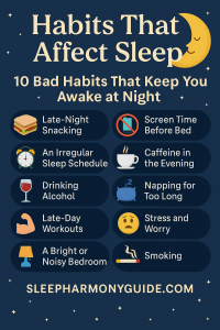 habits that affect sleep-pin