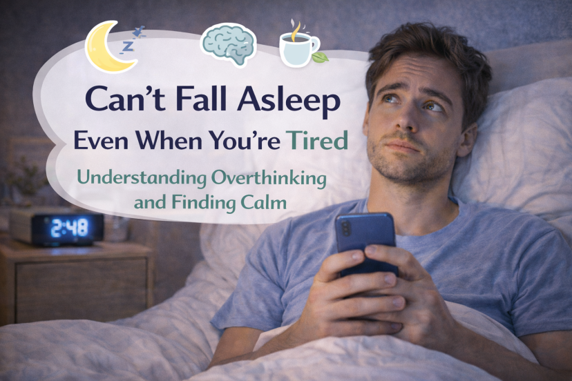 can’t fall asleep even when tired