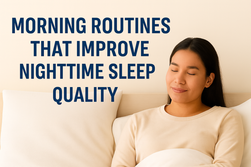 morning routine for better sleep