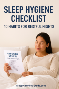 sleep hygiene checklist-pin