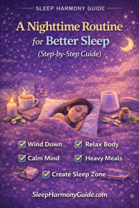 nighttime routine for better sleep-pin