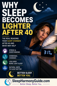 Why sleep becomes lighter after 40