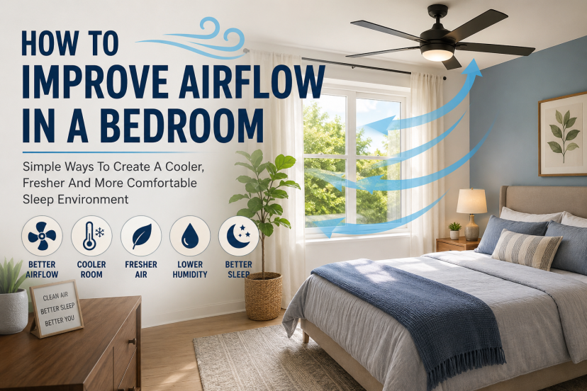 how to improve airflow in a bedroom