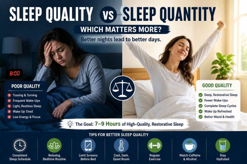 sleep quality vs sleep quantity