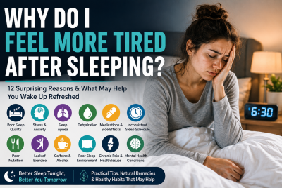 why do i feel more tired after sleeping