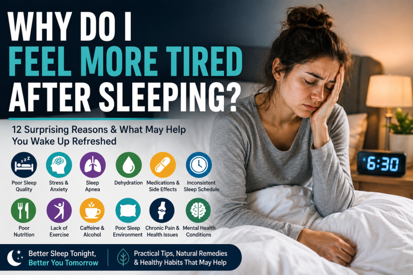 why do i feel more tired after sleeping
