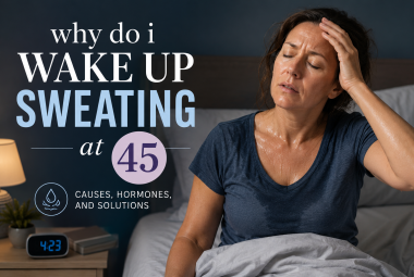 why do i wake up sweating at 45