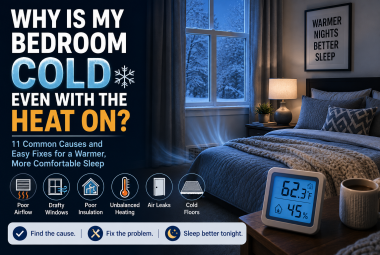 why is my bedroom cold even with the heat on