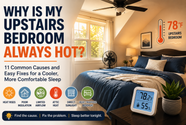 why is my upstairs bedroom always hot